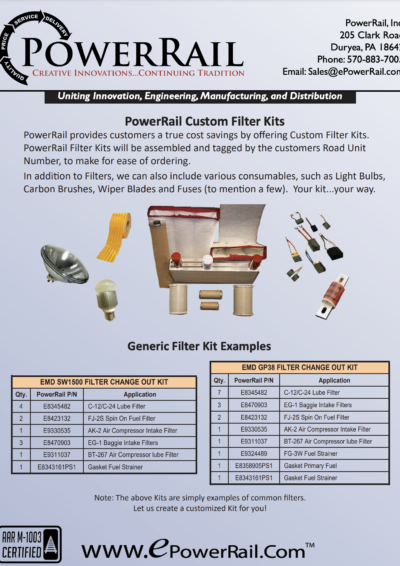 Custom Filter Kits