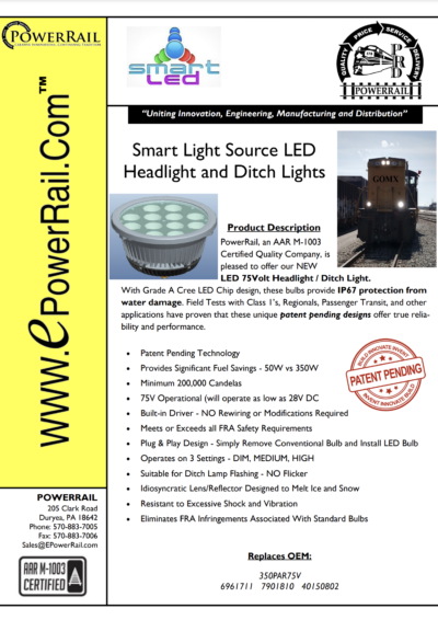 Locomotive Headlight / Ditch Light