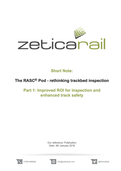 The RASC® Pod – Rethinking Trackbed Inspection (part 1)