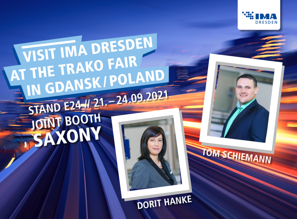 IMA Dresden at Gdansk Poland - Europe’s Second Largest Railway Technology Trade Fair