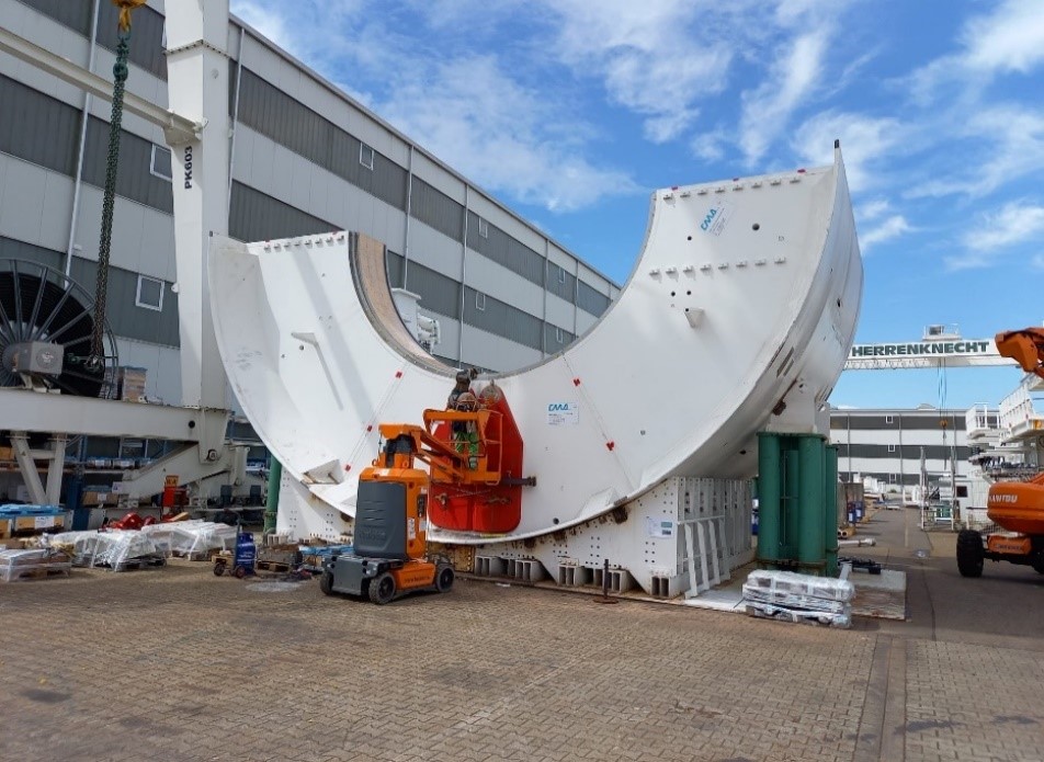 Scarborough Subway Extension TBM under construction in Germany