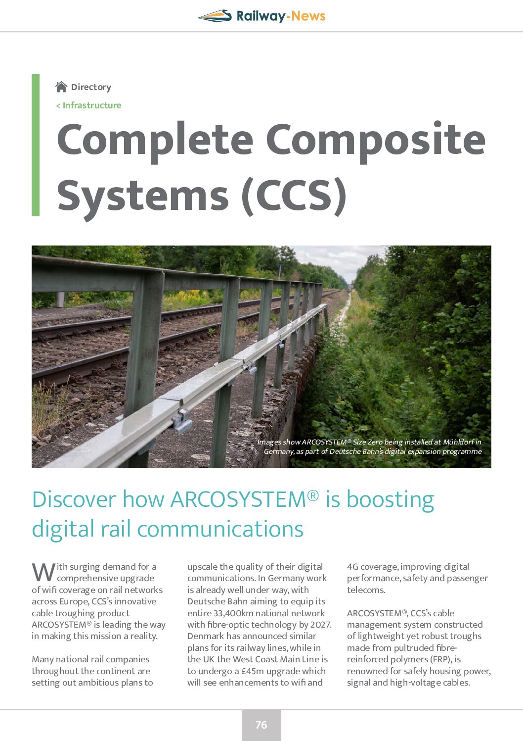 CCS –  How ARCOSYSTEM® is Boosting Digital Rail Communications