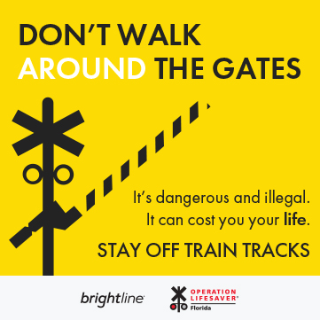 Brightline and Operation Lifesaver safety materials