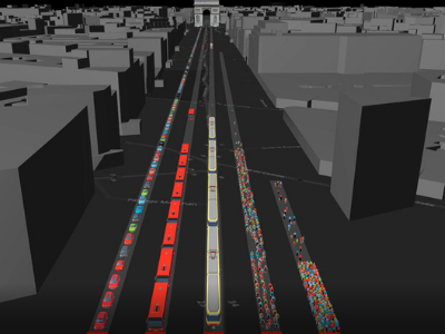 Simulation: How Much Road Space Do Cars Take?