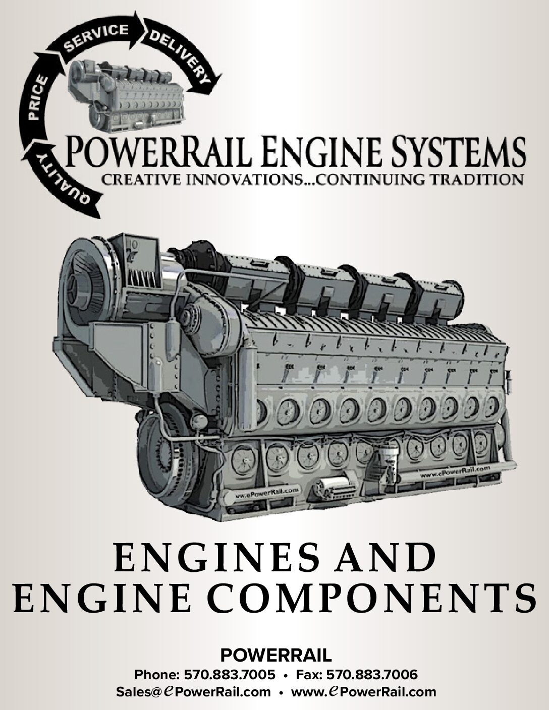 PowerRail: Engines and Engine Components