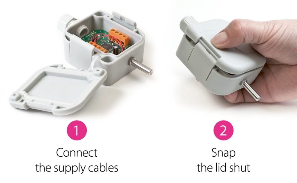 Temperature sensor supply cables