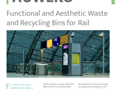AUWEKO - Functional and Aesthetic Waste and Recycling Bins for Rail