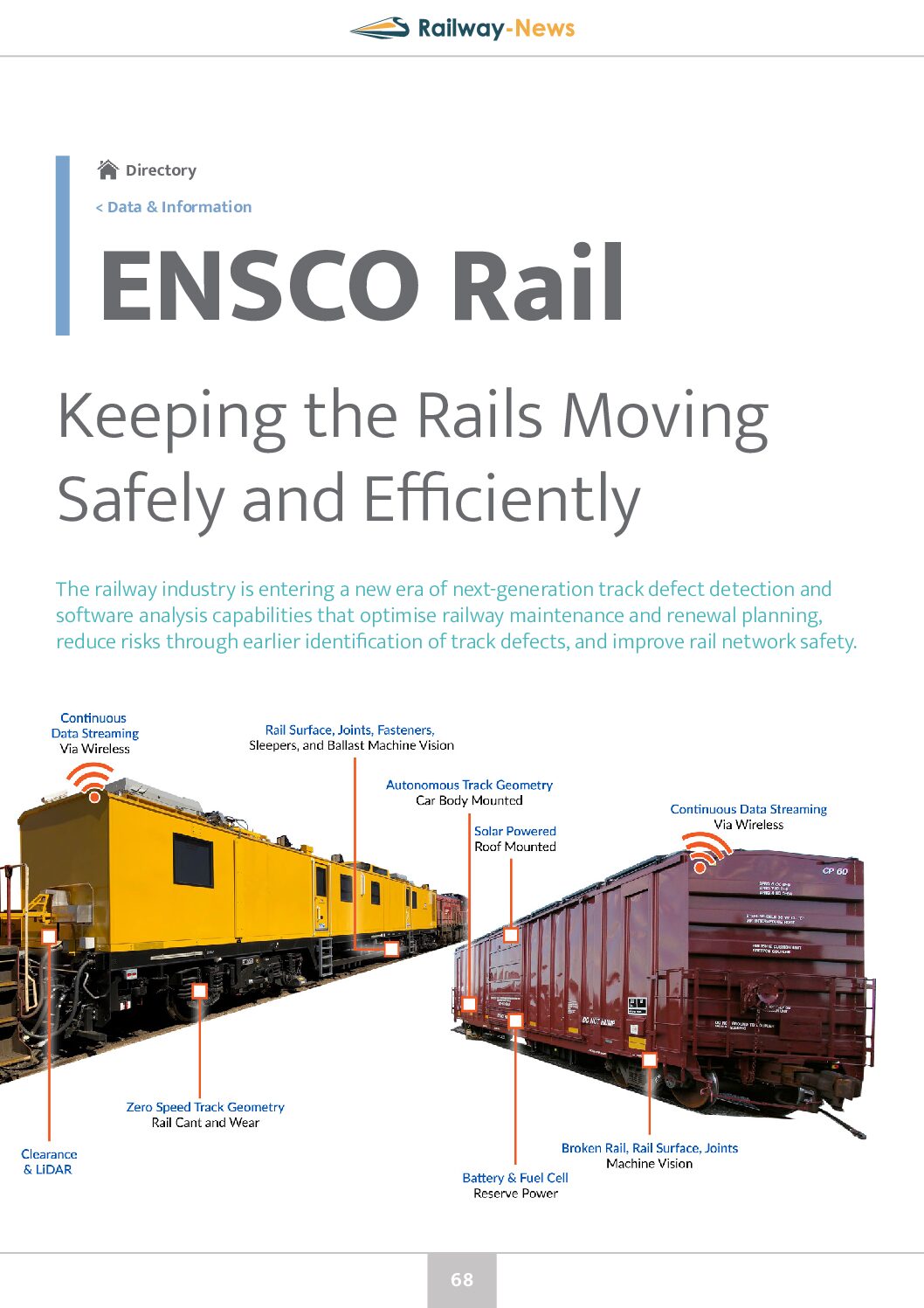 Keeping the Rails Moving Safely and Efficiently