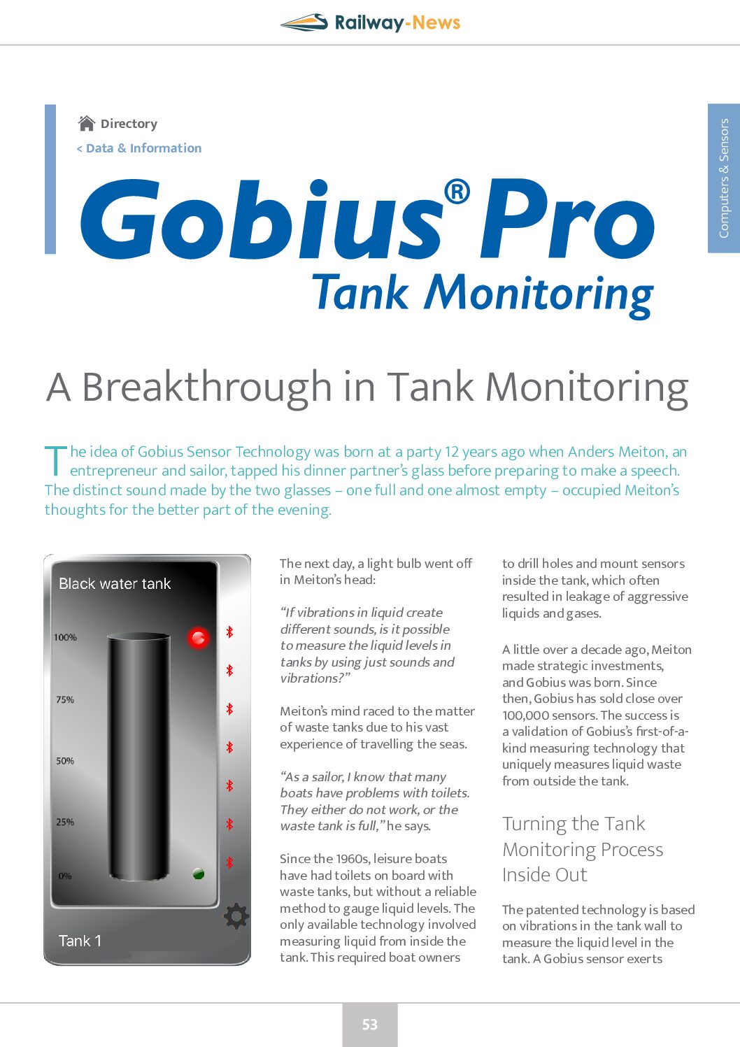 Gobius Pro – A Breakthrough in Tank Monitoring