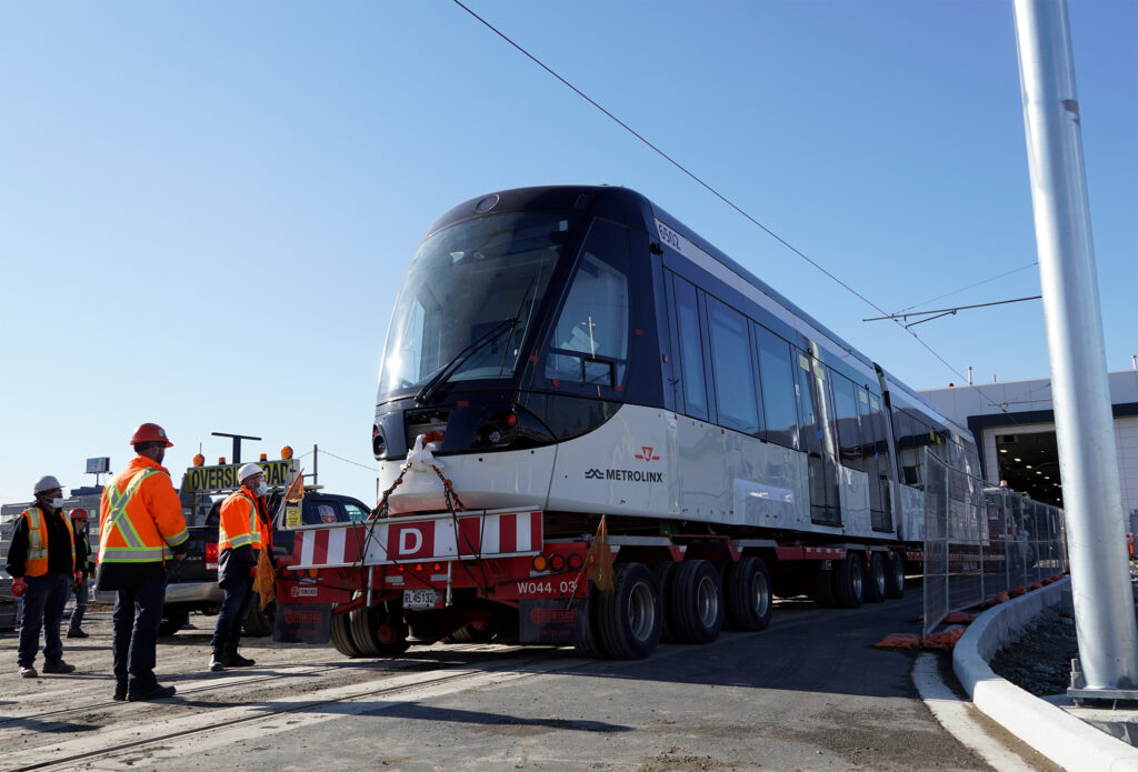 Finch West Facility Takes Delivery of Second Alstom LRV