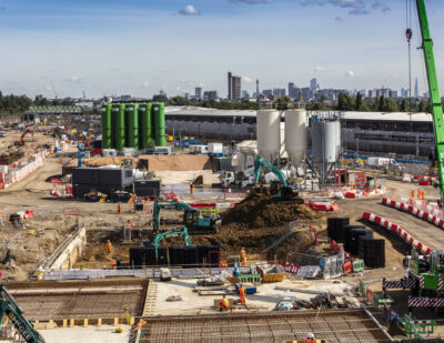 Construction of HS2’s Old Oak Common Station Box Begins