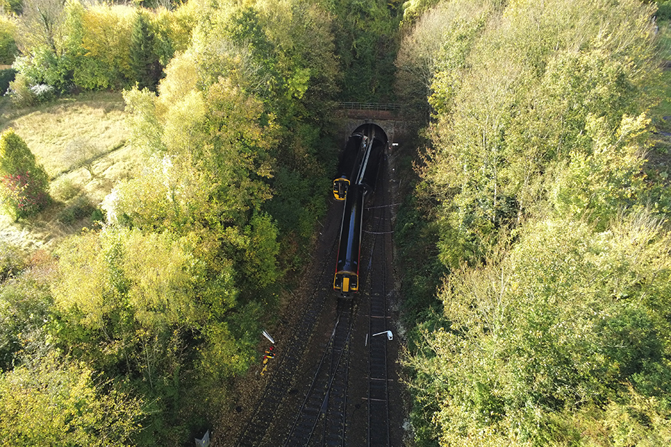 A SWR and a GWR train collided at Salisbury Tunnel Junction on 31 October 2021