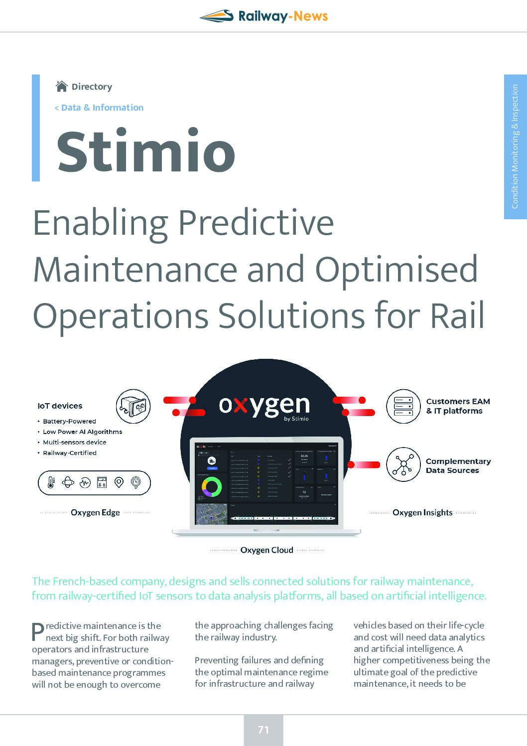 Stimio – Predictive Maintenance & Optimised Operations Solutions for Rail