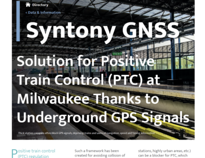 Syntony GNSS - Solution for Positive Train Control at Milwaukee