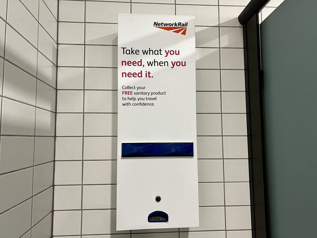 Free sanitary products at Leeds station – Network Rail launches new initiative to tackle period poverty