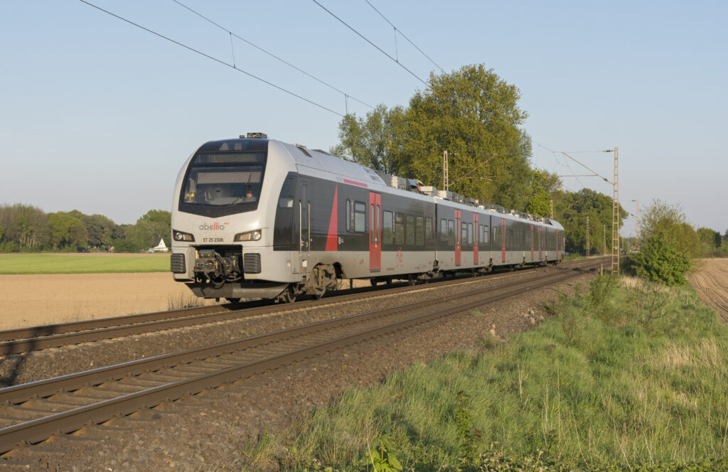 An Abellio service on the RE19 route between Dusseldorf and Arnhem