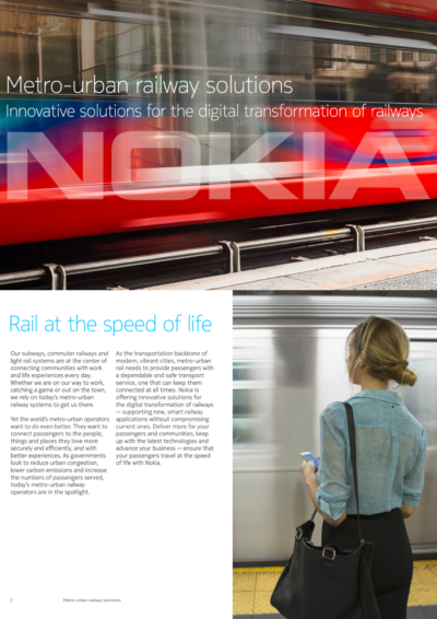 Metro-Urban Solutions for the Digital Transformation of Railways
