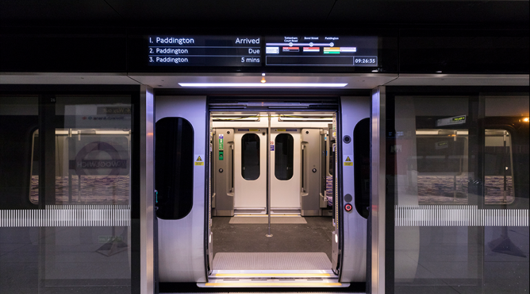 New Elizabeth line Class 345 train taking part in trials ahead of the Elizabeth line opening