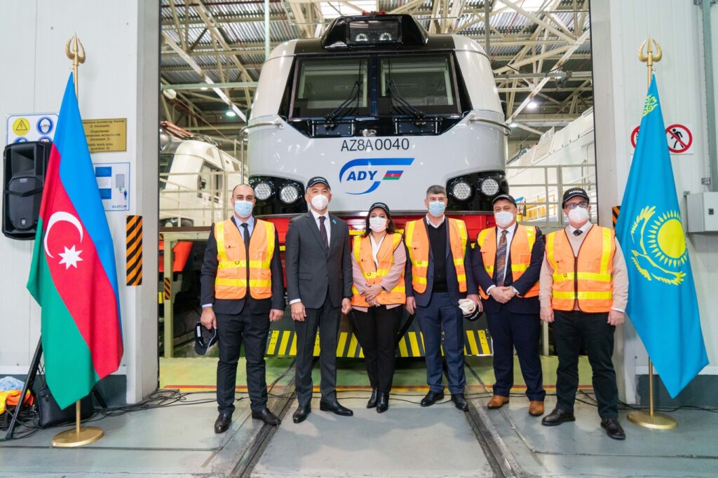 Alstom celebrates the delivery of the 40th Prima T8 AZ8A heavy freight locomotive under the contract to Azerbaijan Railways