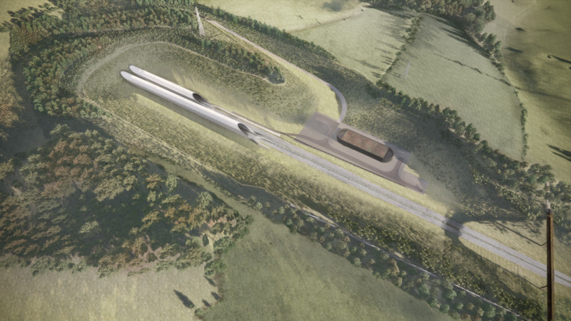 Artist's impression of Chiltern Tunnel North Portal and M&E building