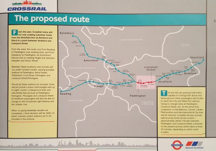 A Crossrail information leaflet, c.1991