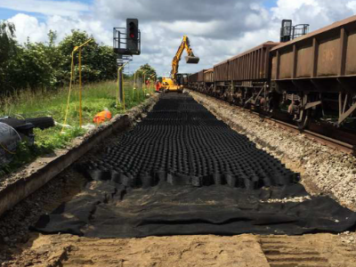 GEOWEB® Improves Structural Performance of Railway Track Beds