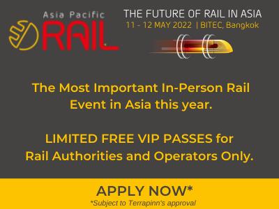 Asia Pacific Rail Returns to Thailand in May 2022