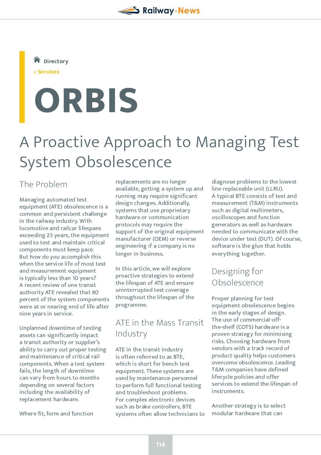 A Proactive Approach to Managing Test System Obsolescence
