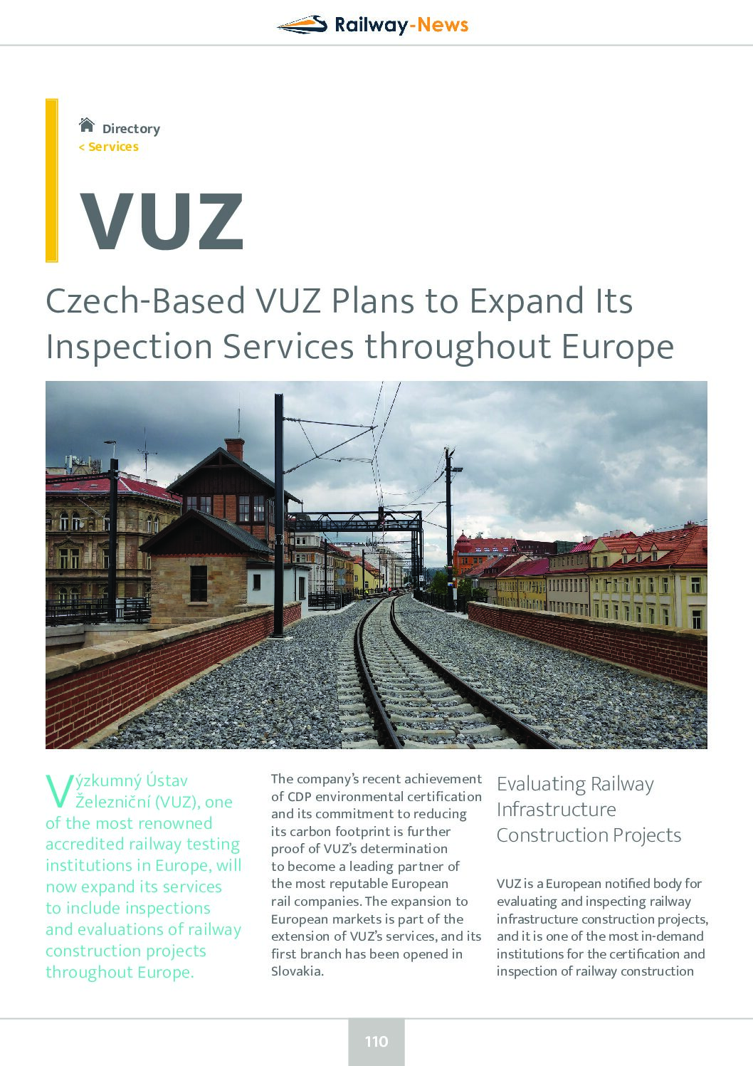 VUZ Plans to Expand Its Inspection Services throughout Europe