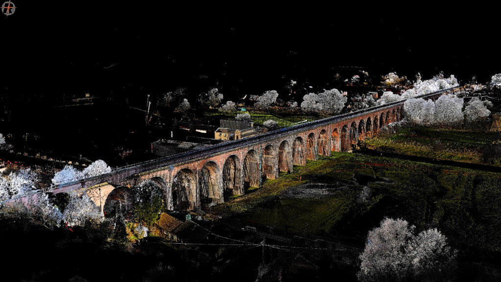 Wide angle image from Whalley Viaduct LiDAR scan