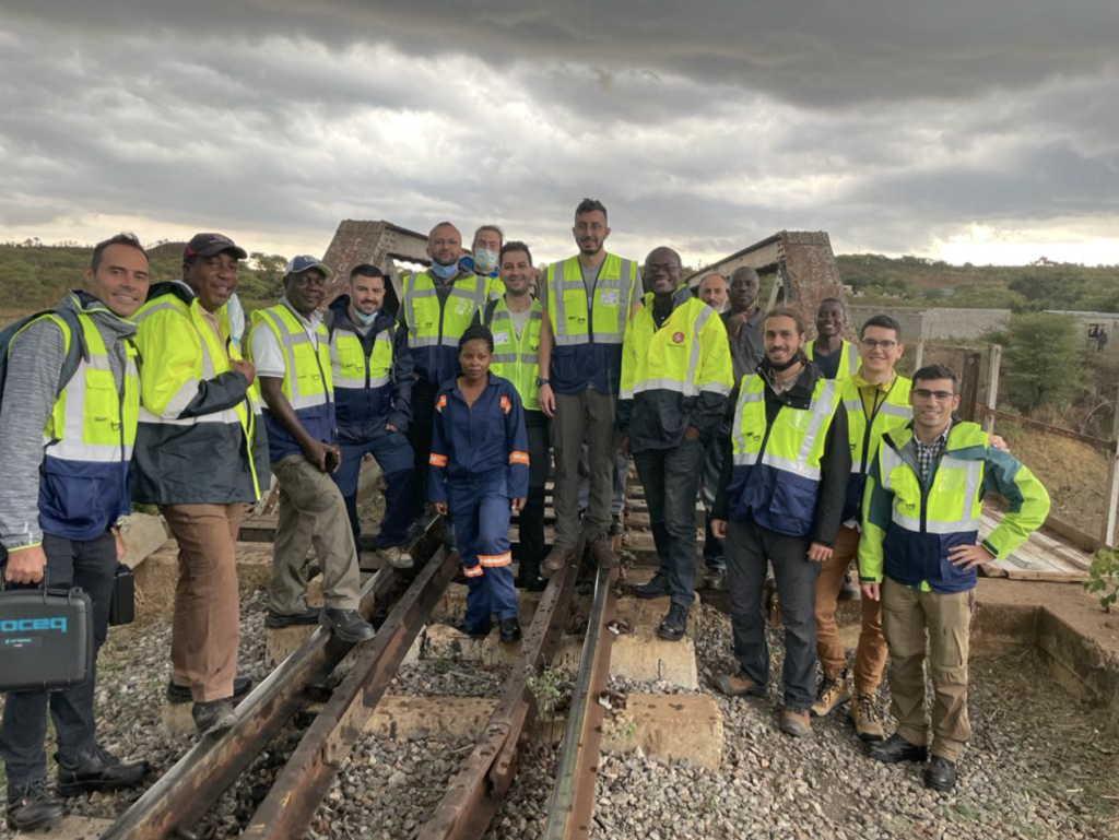 YAPIRAY Team working on the Zambia Railway Rehabilitation Project