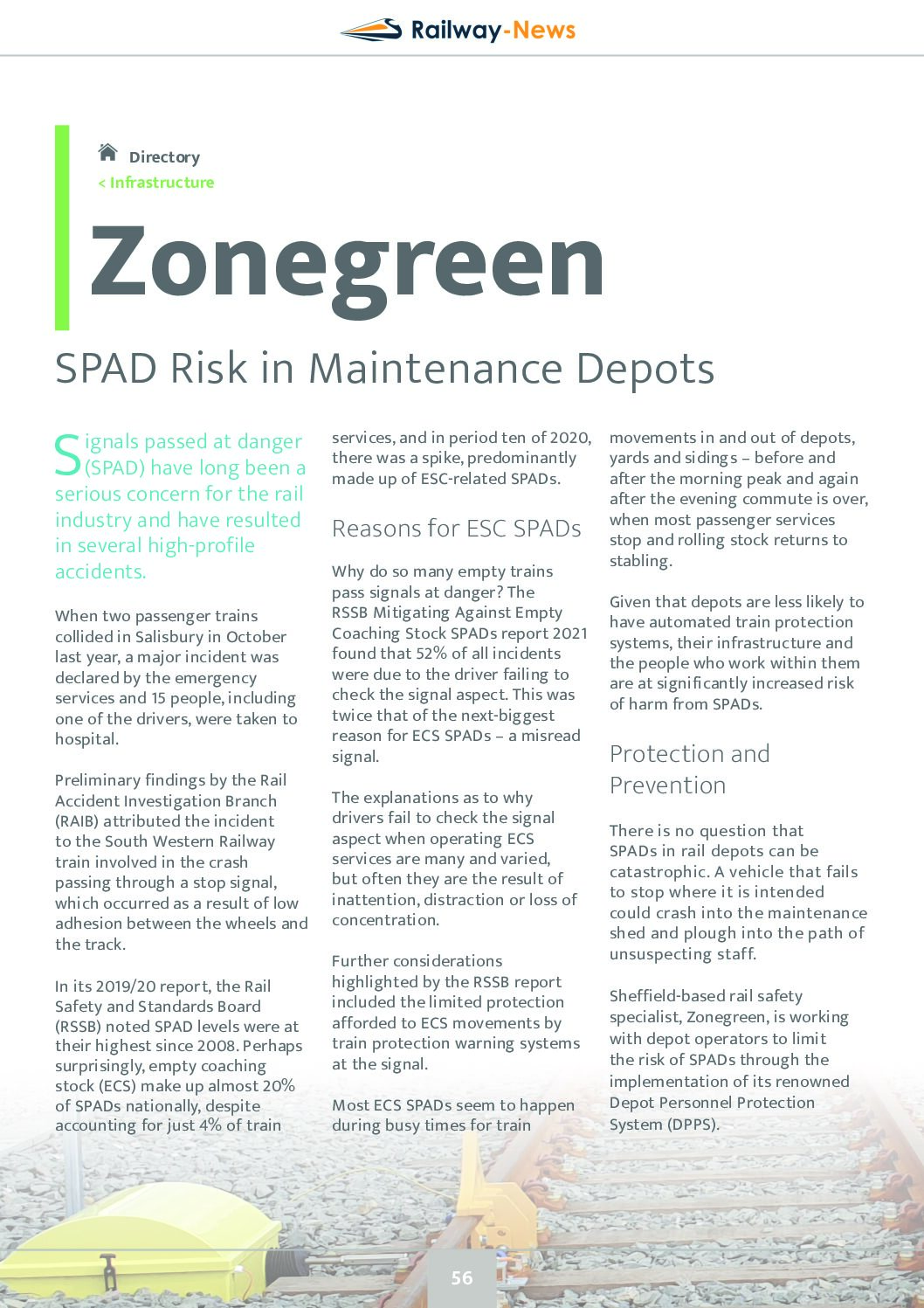 SPAD Risk in Maintenance Depots