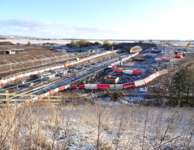 UK: Spring Weather Helps with Inverness Airport Station Development