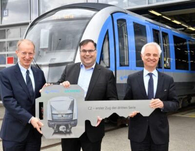Munich Adds to Siemens Mobility C2 Metro Train Order Upon Delivery of First Vehicle