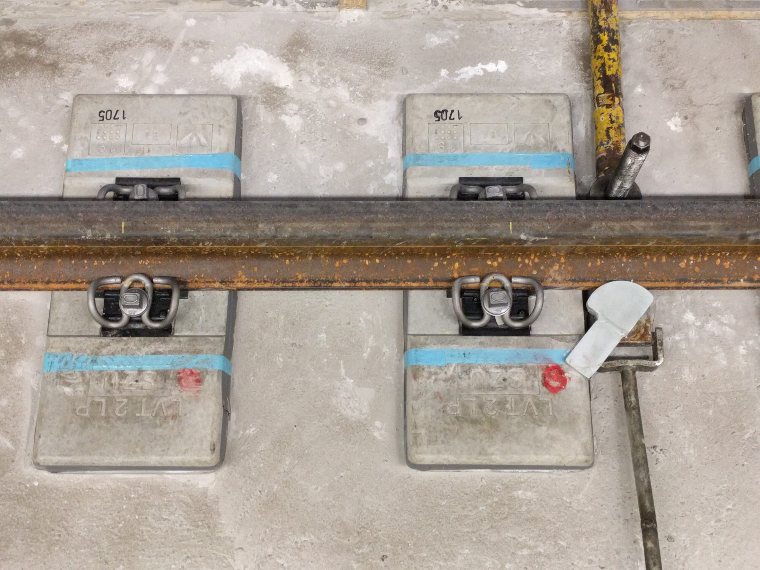 Concrete sleepers of Vigier's Low Vibration Track system