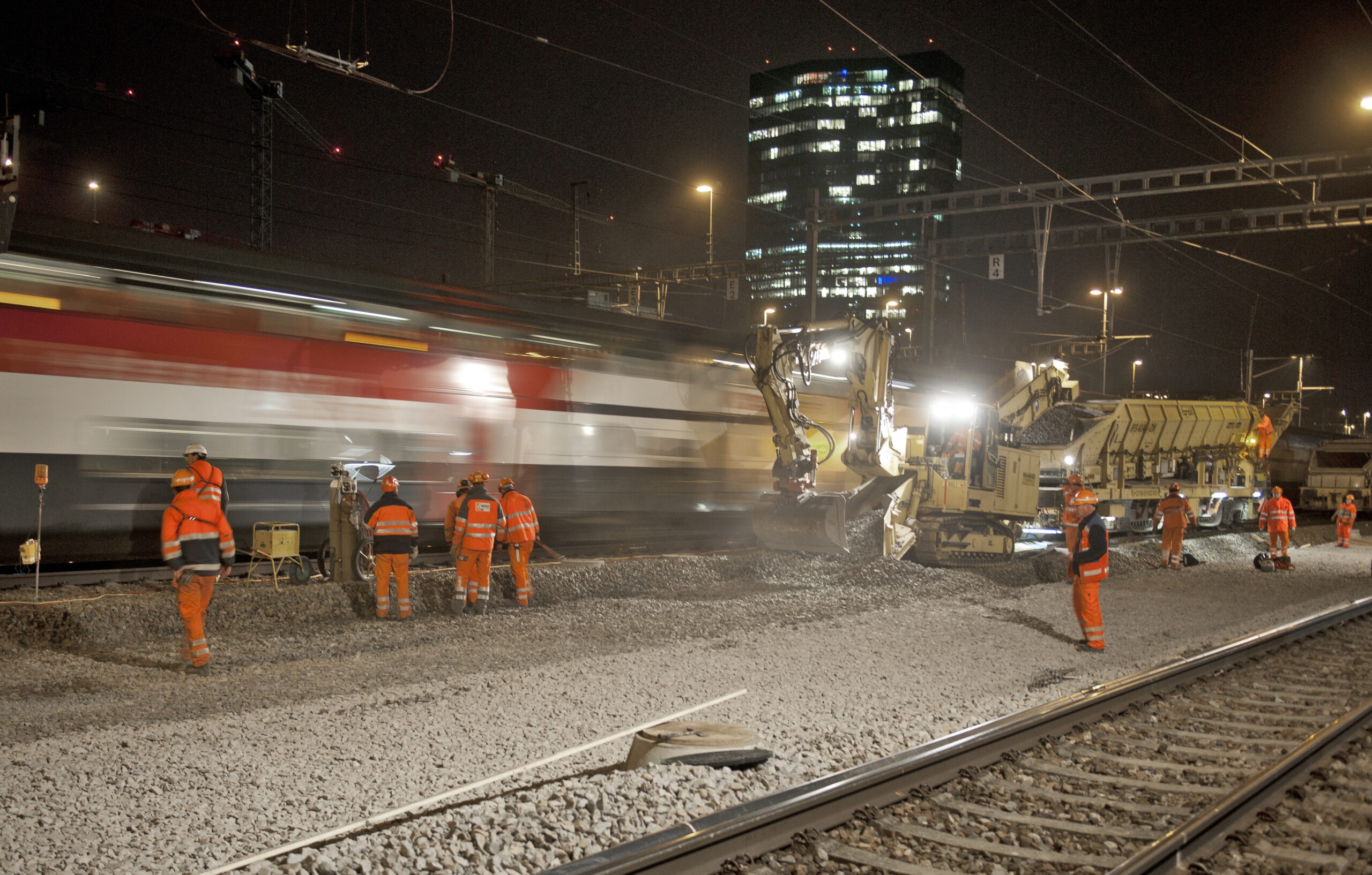 Engineering work under operation for the Zurich Cross-City Link project