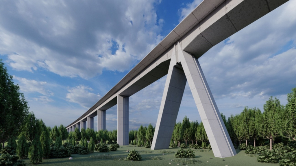 The longest railway bridge in the Baltic States will be built over Neris by an Italian company