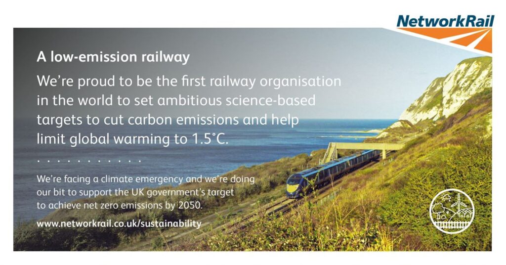Green target in sight as more than two-thirds of Network Rail suppliers pledge to limit carbon emissions