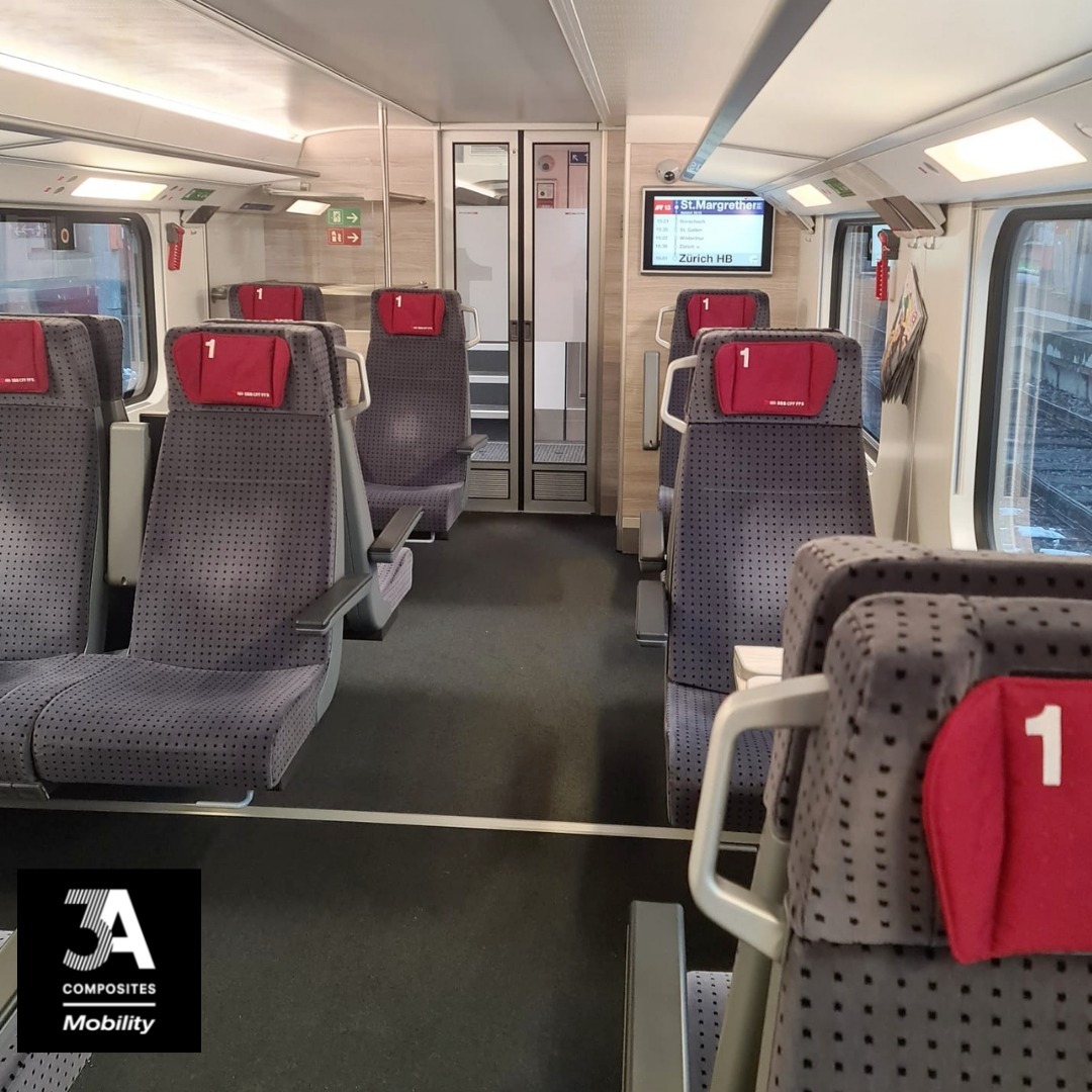 In this train the floor is heated with our COMFLOOR®Advanced and COMFLOOR®Plus system, a floor made of composite materials. In addition, it can be equipped with customer-specific side coverings. The thermal capacities can also be individualized and heated by specific zones.
