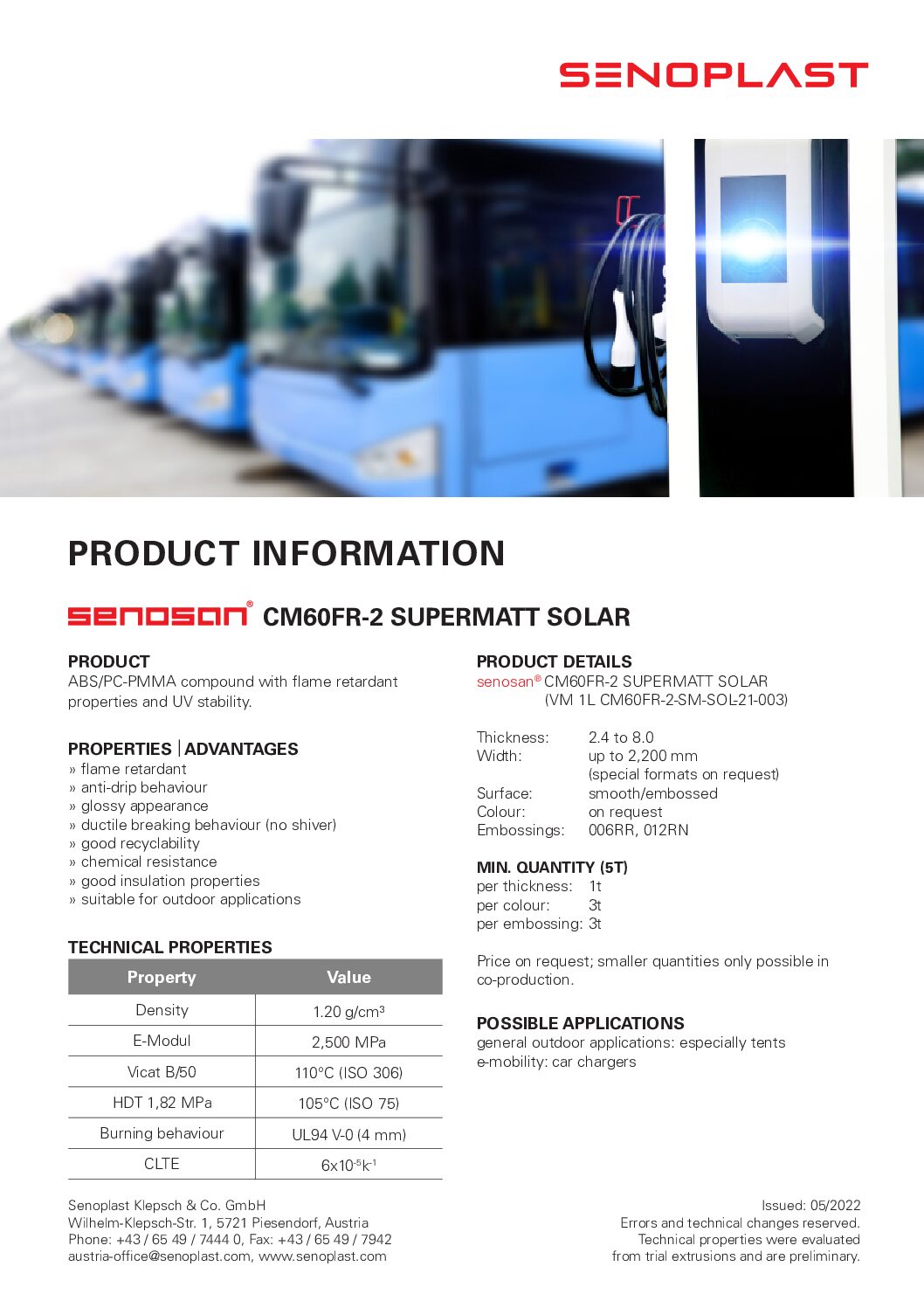 senosan® CM60FR-2 Supermatt Solar