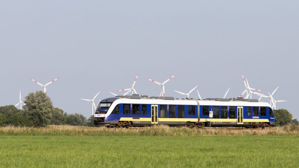 Coradia Lint regional train for LNVG in commercial service.