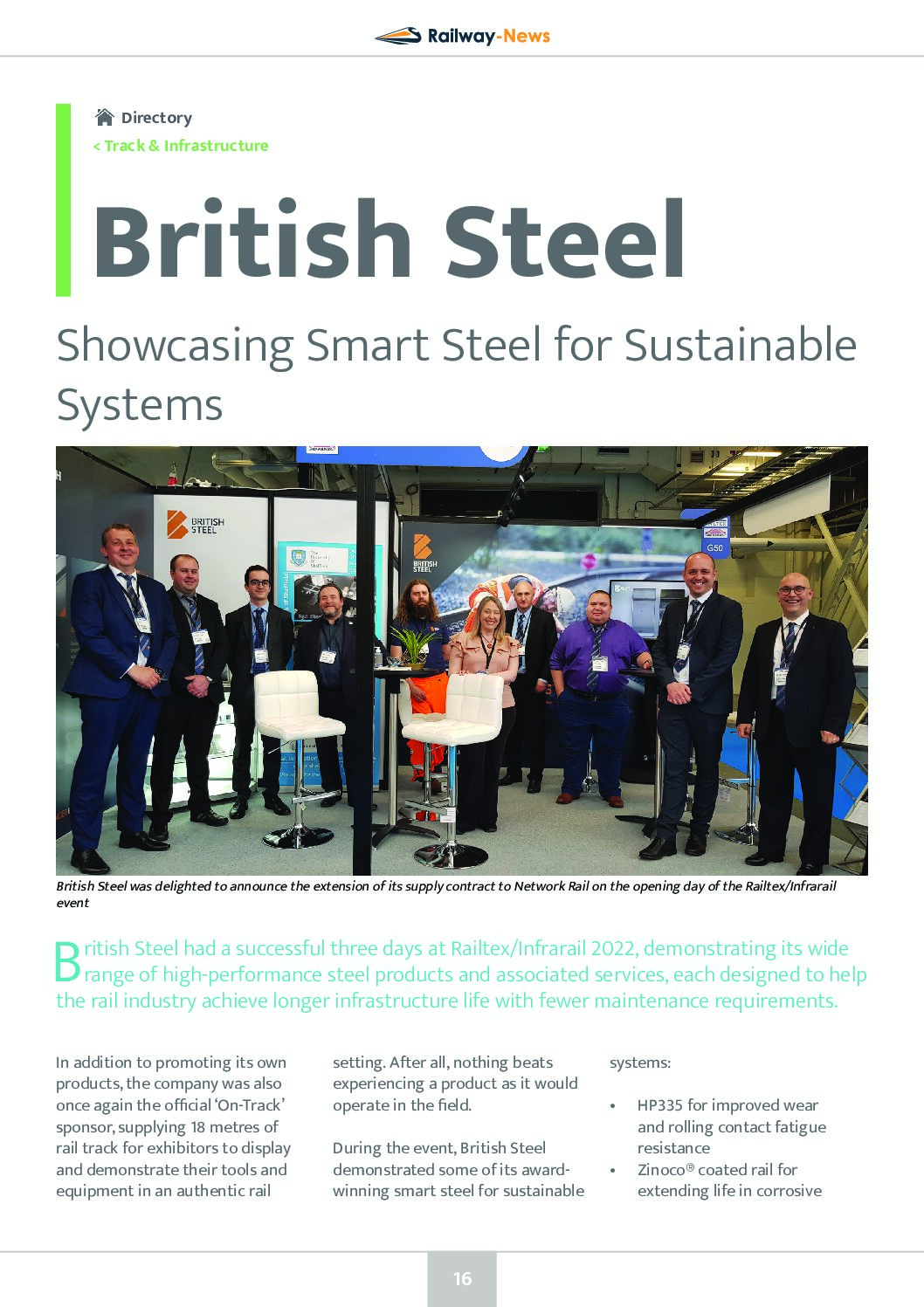 Showcasing Smart Steel for Sustainable Systems