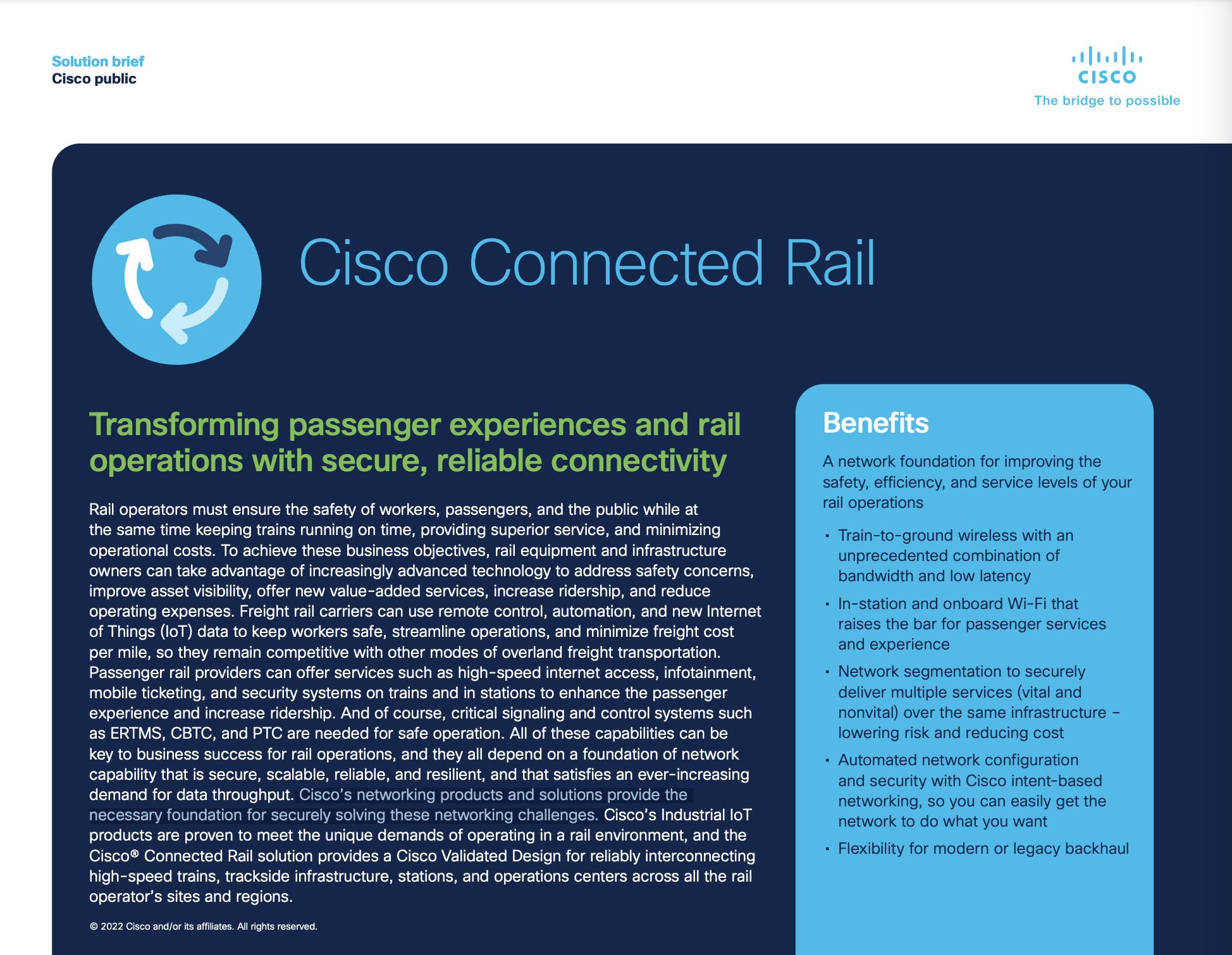 Cisco Connected Rail - Cisco