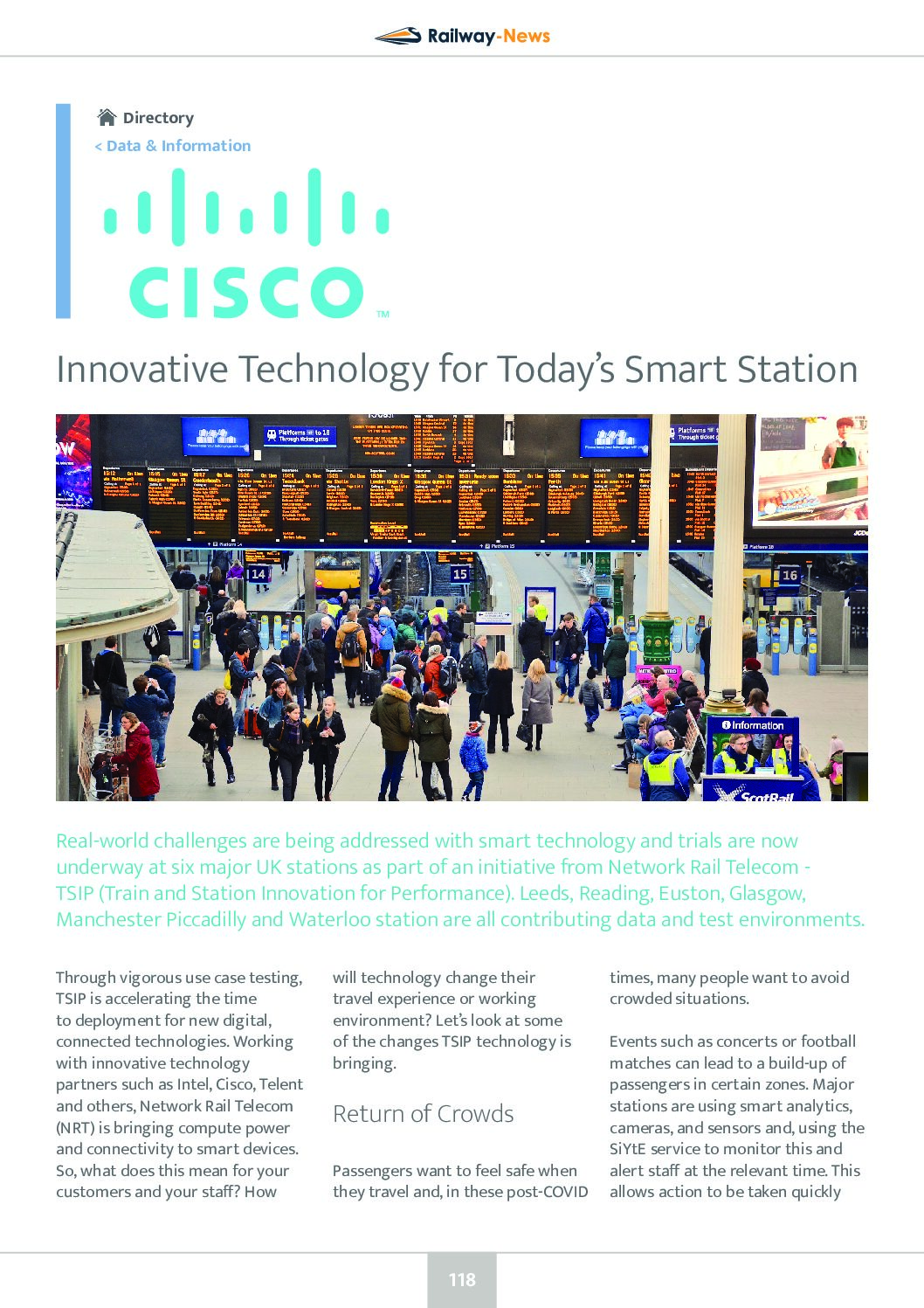 Innovative Technology for Today’s Smart Station