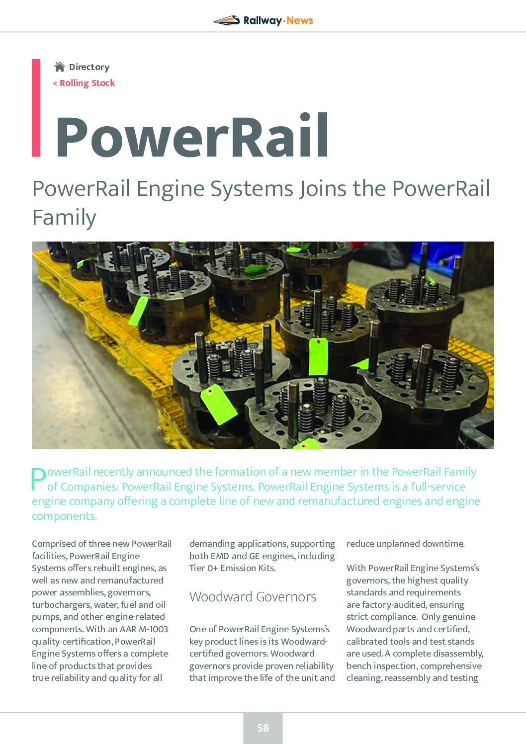 PowerRail – PowerRail Engine Systems Joins the PowerRail Family