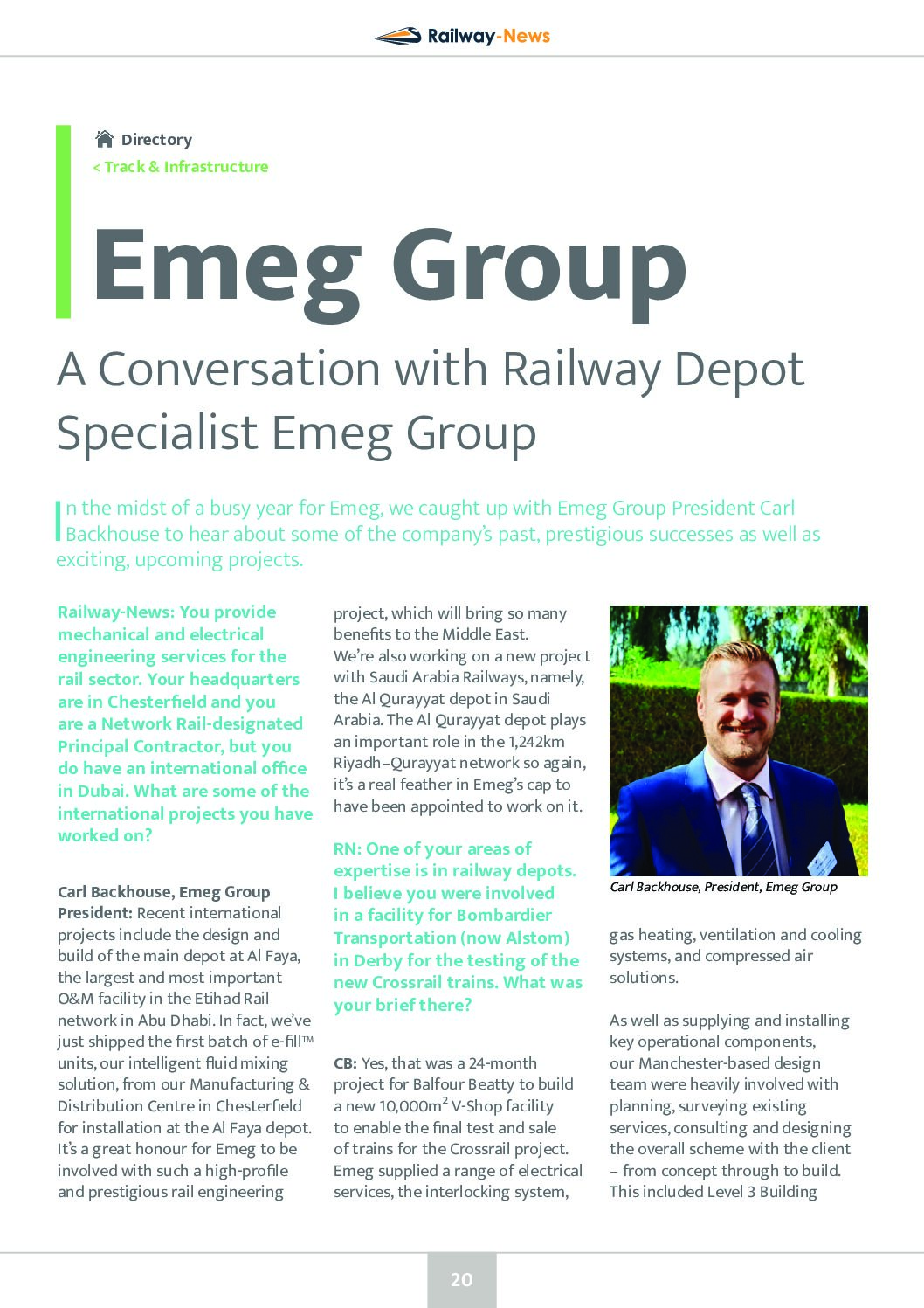 A Conversation with Railway Depot Specialist Emeg Group