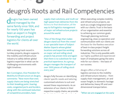 duegro - deugro's Roots and Rail Competencies