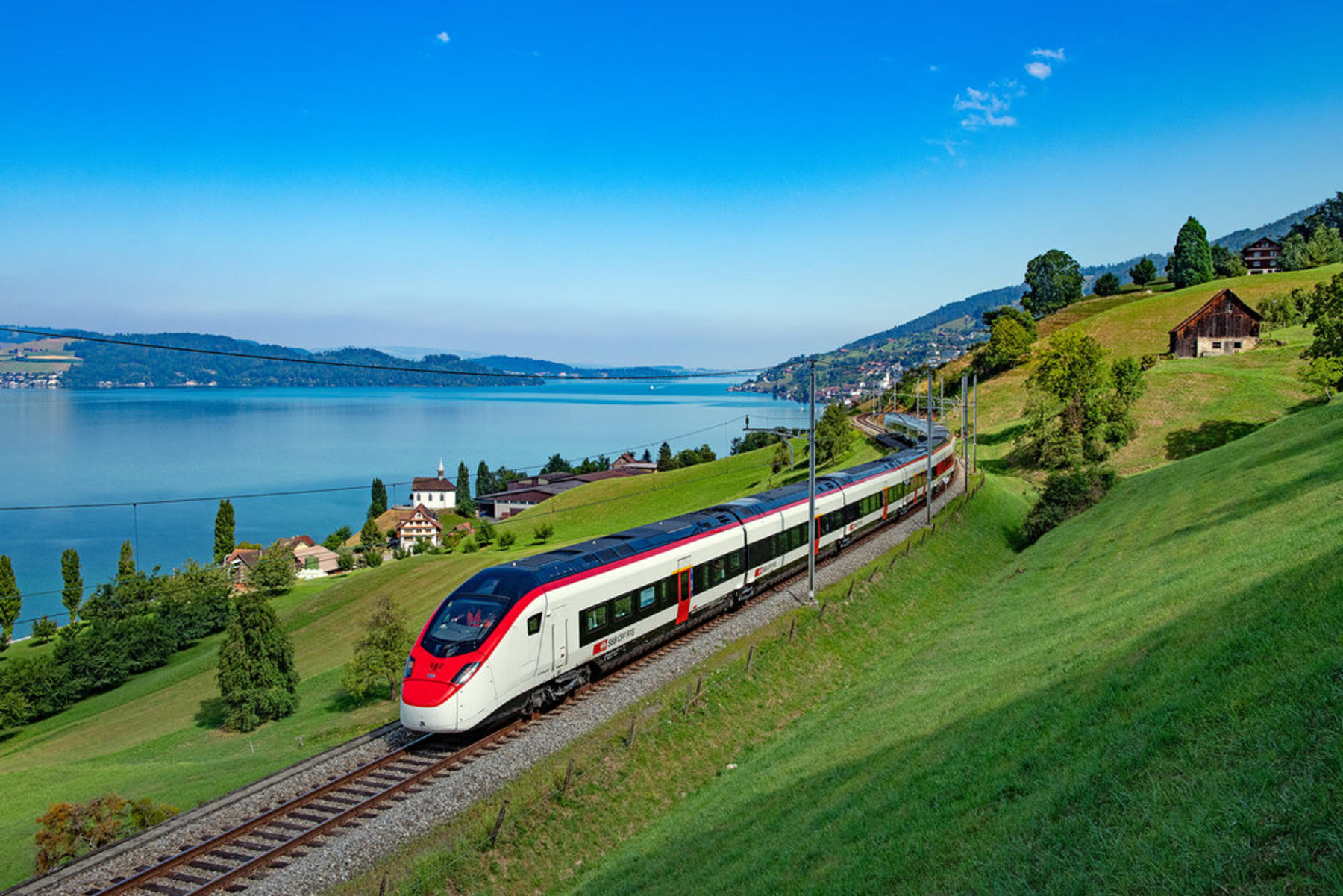 A Stadler-built Giruno high-speed multiple unit