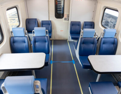 Metrolink Refurbishes Train Interiors in California