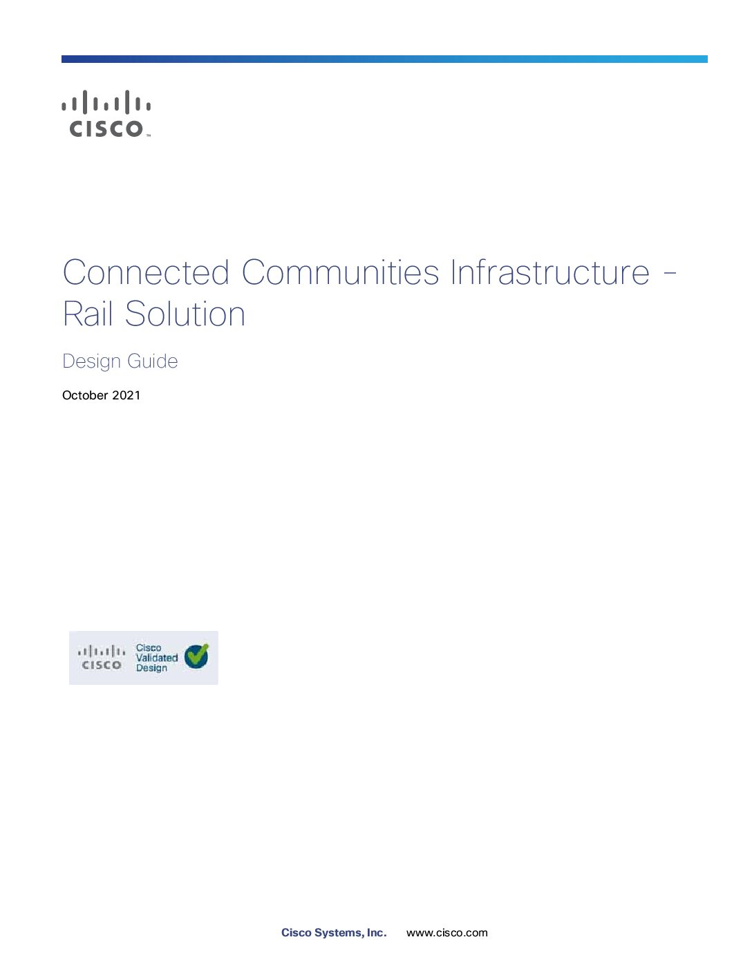 Cisco Connected Communities Infrastructure – Rail Solution